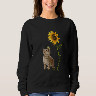 Camiseta You're My Sunshine Sunflower Brown Baby Cat Play B