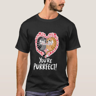 Camiseta You're Purrfect Valentine's Day Couple Hobby Cat