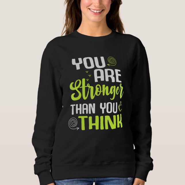 Camiseta You're Stronger Than you Think Workout Fitness Ins (Frente)