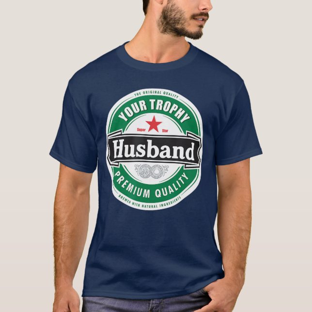 Camiseta Yourrophy Husband Funny Married funny gift retro (Frente)