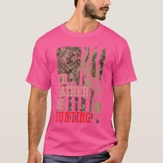 Camiseta Youth Men Id Rather Hunting Deer Camo Funny Hunter