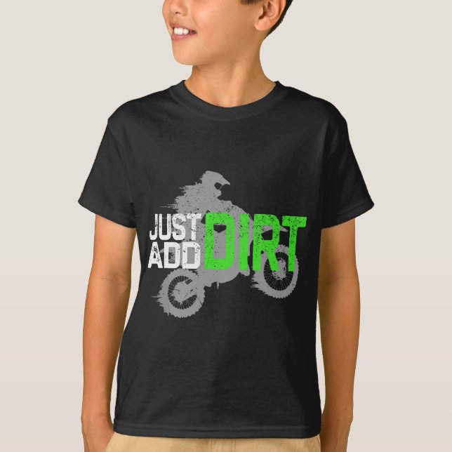 Camiseta Youth Motocross, Boys Dirt Bike, Dirtbike, Dirt B (Frente)