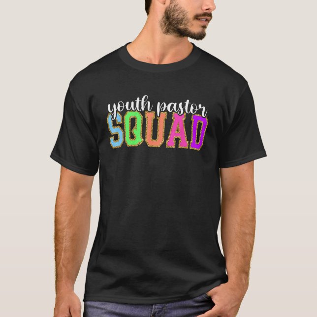 Camiseta Youth Pastor Squad  Back to School Worker Apprecia (Frente)