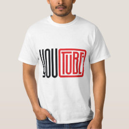 Camiseta YouTube-Inspired Logo Design – Graphic Tee for Cre