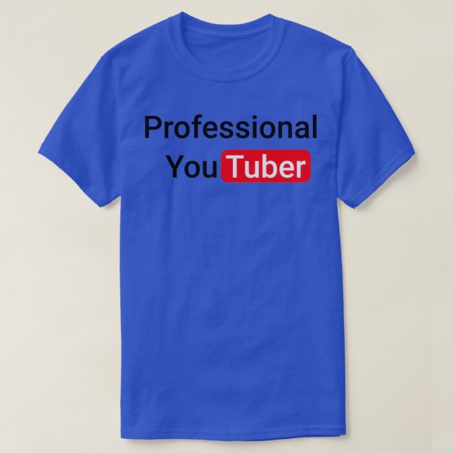 Camiseta Youtuber profissional (Frente do Design)