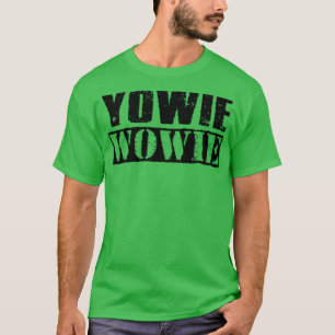 Camiseta Yowie Wowie Vintage Texto Preto