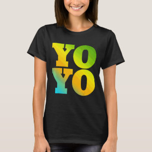 Camiseta Yoyo projetado com cores naturais