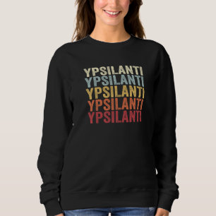 Camiseta Ypsilanti Michigan Ypsilanti MI Retrô Texto Antigo