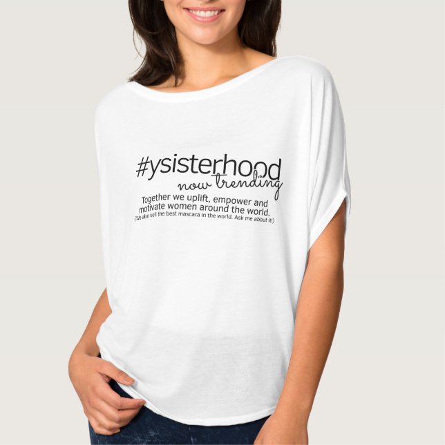 Camiseta YSisterhood que tende agora (Frente)