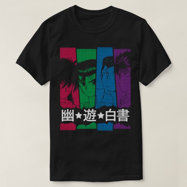 Camiseta YuHakusho escuro (Frente do Design)