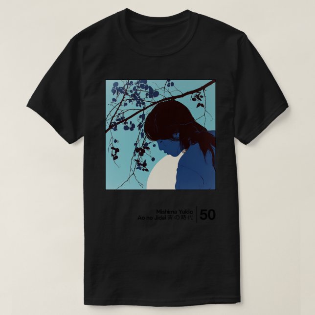 Camiseta Yukio Mishima Ao no Jidai Minimesyle Graphic Ar (Frente do Design)