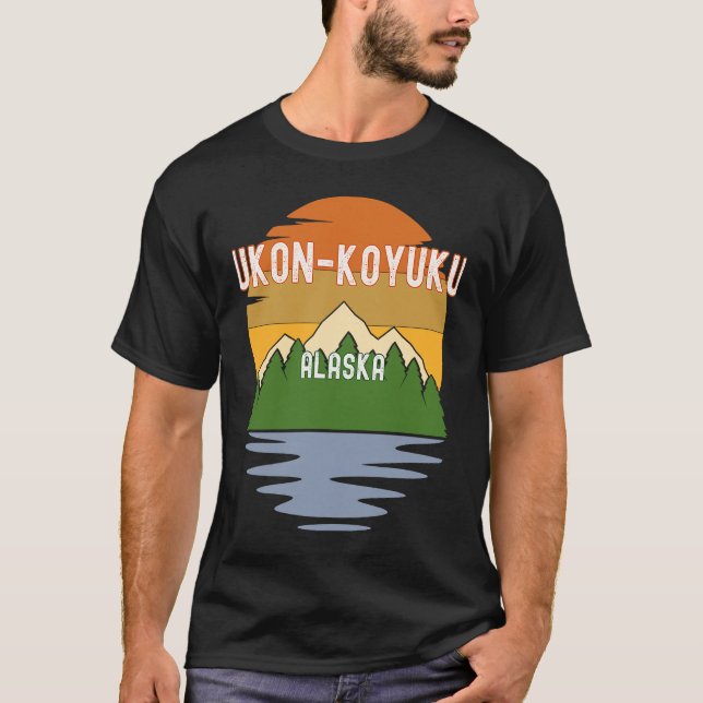Camiseta Yukon Koyukuk Alaska Vintage Sunset (Frente)