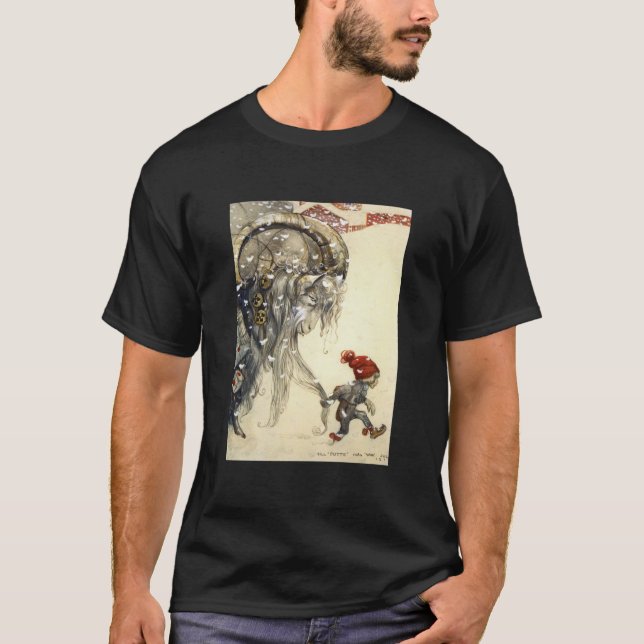 Camiseta Yule Goat - John Bauer Classic de Natal (Frente)