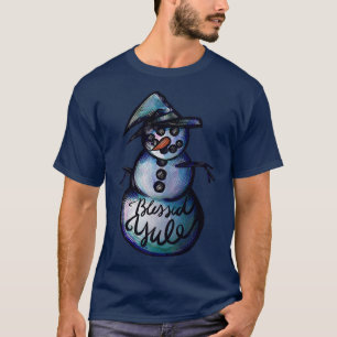 Camiseta Yule Snowwitch, abençoado Yule, Bruxa de Neve, Ano