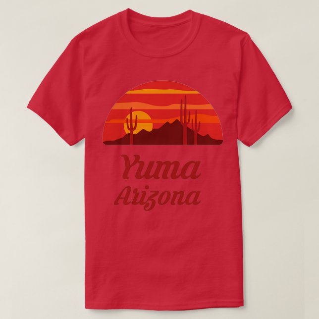 Camiseta Yuma Arizona AZ Home City Tourist Viagem sou (Frente do Design)