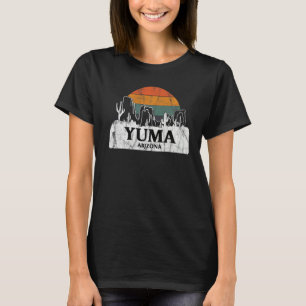 Camiseta Yuma AZ Arizona Vintage sunset cactus Mountain