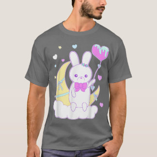 Camiseta Yume Kawaii Fashion Nu Pastel Gótico Big Bunny no