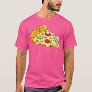 Camiseta Yummy Kawaii Cat Pizza
