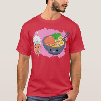 Camiseta Yummy Tshirt Ramen Noodles Bowl E Boba Bubble Te