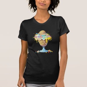 Camiseta Yummy Whimsical Sorvete Sundae