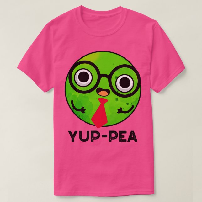 Camiseta Yuppea Funny Yuppie Veggie Pea Pun (Frente do Design)