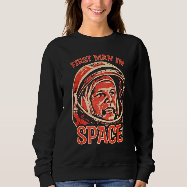 Camiseta Yuri Gagarin Cosmonaut Astronaut Primeiro Sovito E (Frente)