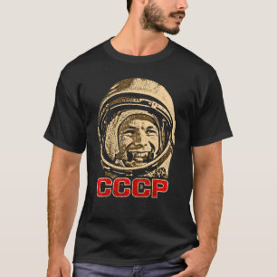 Camiseta Yuri Gagarin Cosmonaut Astronauta Espacial União S