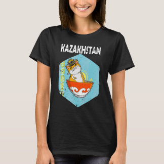 Camiseta Yurta República do Cazaquistão Qazaqstan bandeira