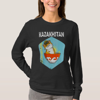 Camiseta Yurta República do Cazaquistão Qazaqstan bandeira
