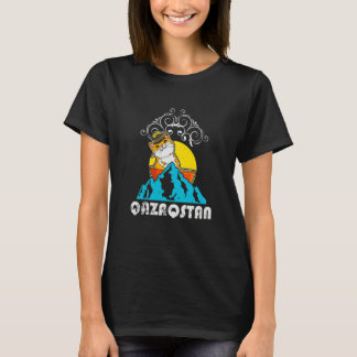Camiseta Yurta República do Cazaquistão Qazaqstan bandeira