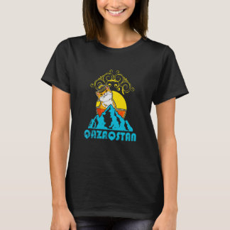 Camiseta Yurta República do Cazaquistão Qazaqstan bandeira