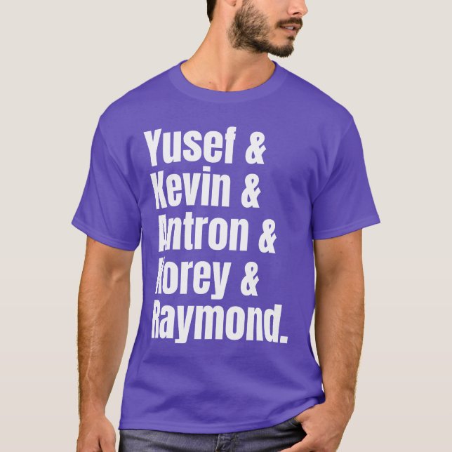 Camiseta Yusef Kevin Antron Central Park Five garota (Frente)