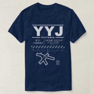 Camiseta YYJ do Aeroporto Internacional de Victori