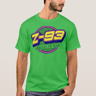Camiseta Z 93 Atlanta bate na estação de rádio retrofalsa