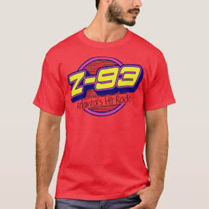Camiseta Z 93 Atlanta bate na estação de rádio retrofalsa