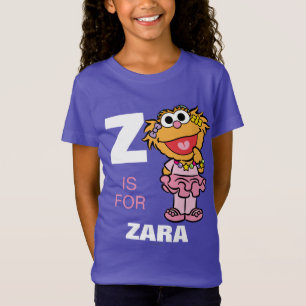 Camiseta Z é para Zoe   Adicione seu nome