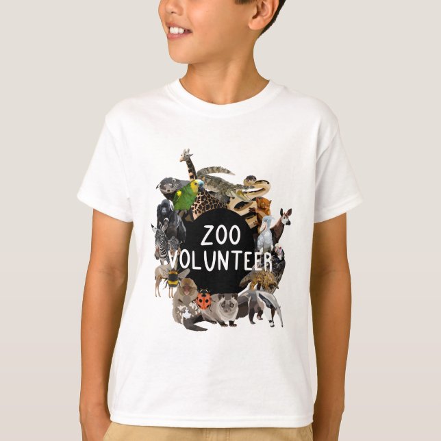 Camiseta Z é para Zoo Volunteer (Frente)