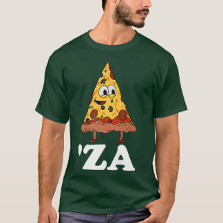 Camiseta Za Pizza Slang 'Za - Fatia Engraçada de Pizza Abbr
