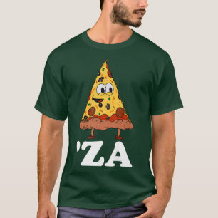 Camiseta Za Pizza Slang Za Funny Slice da Pizza Abreviati