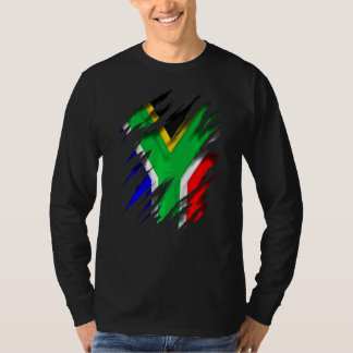 Camiseta Za Zaf Bandeira Da África Do Sul