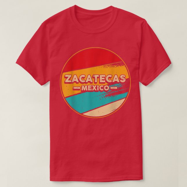 Camiseta Zacatecas Meico Orud Zacatecas Retro Vin (Frente do Design)
