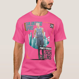 Camiseta Zach Collins Basball Art Spurs 2