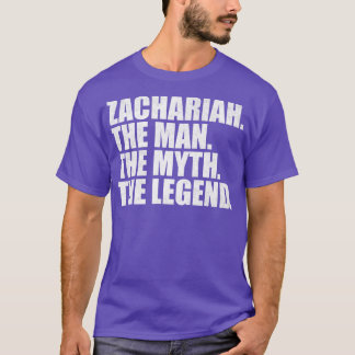 Camiseta Zachariah Zachariah Nome Zachariah nome dado