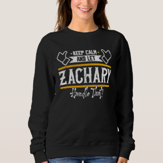 Camiseta Zachary  Mantenha a Calma E Deixe Zachary Lidar Co