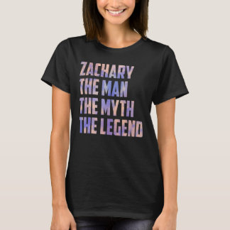Camiseta Zachary O Homem O Mito O Dia de os pais Da Lenda