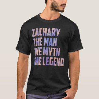 Camiseta Zachary O Homem O Mito O Dia de os pais Da Lenda