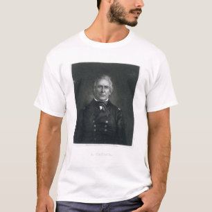 Camiseta Zachary Taylor, gravado após um daguerrotype por