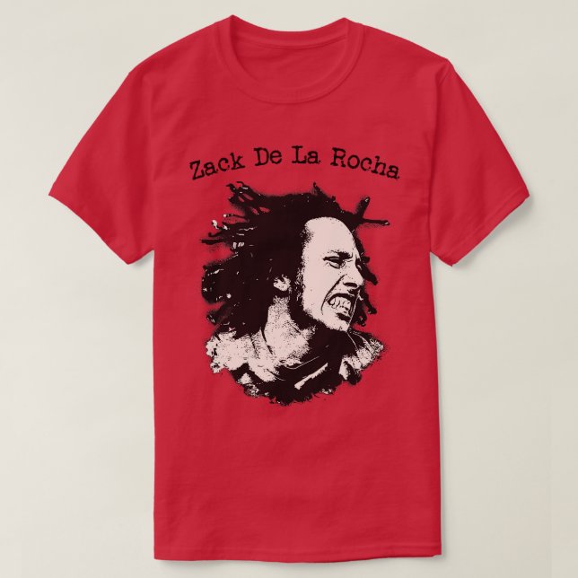 Camiseta Zack De La Rocha (Frente do Design)