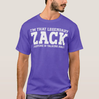 Camiseta Zack Personal Name First Name Funny Zack friend