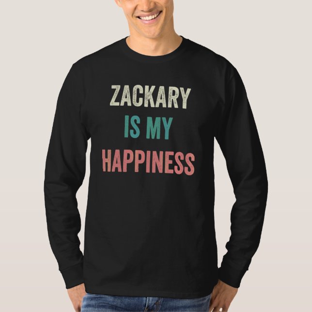 Camiseta Zackary É Minha Felicidade (Frente)